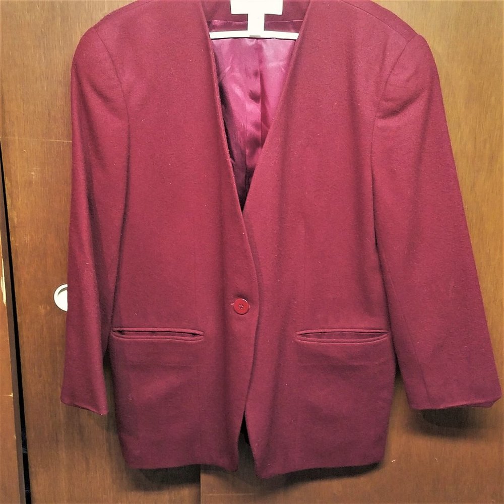 JONES NEW YORK Deep Red Blazer